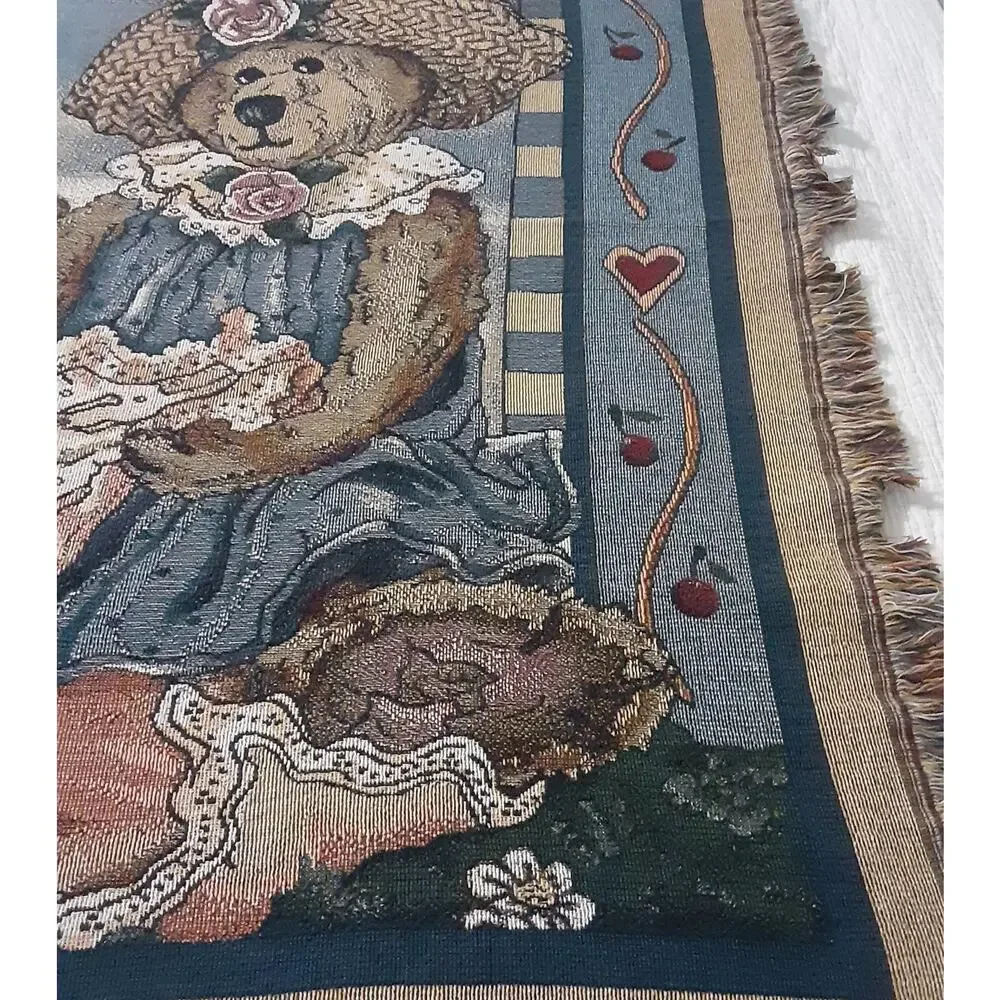Boyd's Bears Fringed Throw Cuteness Life is a Picnic